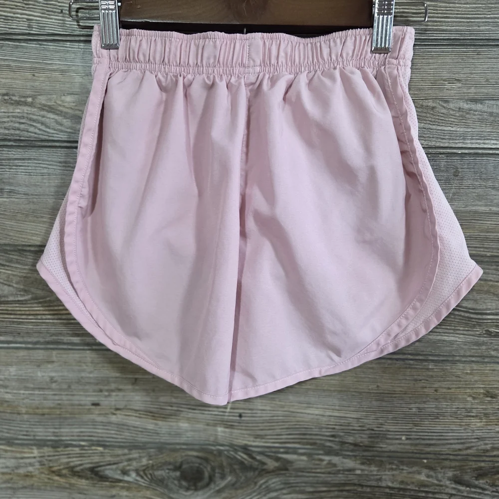 Nike Girls Dri-Fit Soft Pink Running Shorts Size XS Athletic Activewear